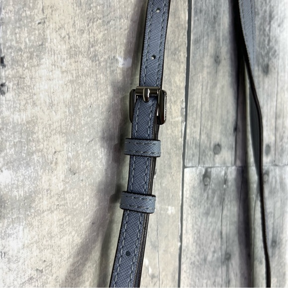 MICHAEL KORS Light Blue Jet Set Leather Crossbody Bag - Picture 5 of 10